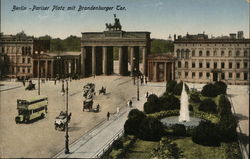 Pariser Platz and Brandenburger Tor Berlin, Germany Postcard Postcard