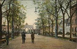 Unter den Linden and Brandenburger Tor Postcard