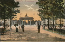 Brandenburg Gate Berlin, Germany Postcard Postcard