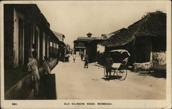 Old Kilindini Road Mombasa, Kenya Africa Postcard Postcard