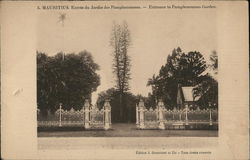 Enrance to Pamplemousses Gardens Mauritius Africa Postcard Postcard