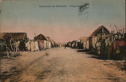 Village Street Scene Djibouti Middle East Postcard Postcard