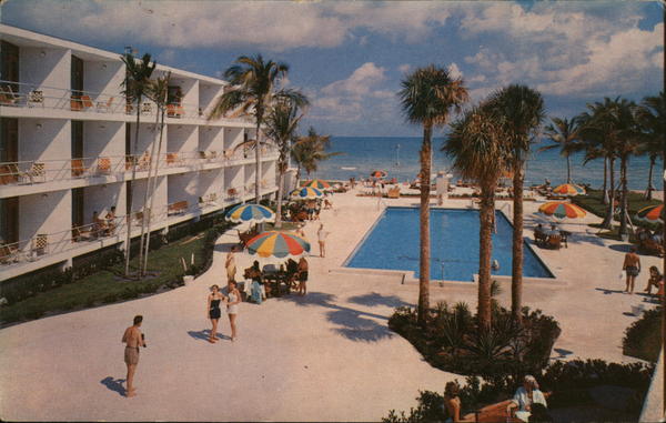 The Pan American Motel Miami Beach, FL Postcard