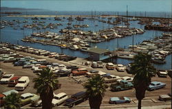 Santa Barbara's Small Boat Harbor California Postcard Postcard Postcard