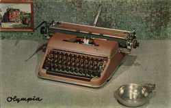 Olympia Typewriter Postcard