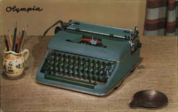 Olympia Typewriter Postcard