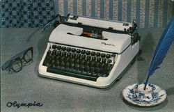 Olympia Typewriter Postcard