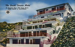 The Beach Terrace Apartment Motel Postcard