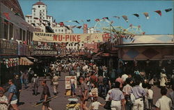 Holiday Crowd on the Nu-Pike Postcard