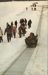 Toboggan Slide Eagles Mere, PA Postcard Postcard Postcard