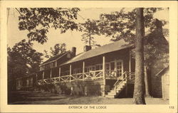 Exterior of the Lodge, Lenape Village Tafton, PA Postcard Postcard Postcard