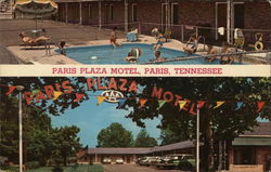 Paris Plaza Motel Postcard