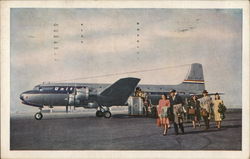 United DC-6 Mainliner Postcard