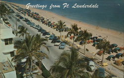 View of Beach Fort Lauderdale, FL Postcard Postcard Postcard