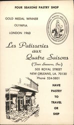 Les Patisseries aux Quatre Saisons Postcard