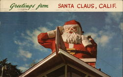 Greetings from Santa Claus Postcard