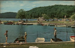 View of Town Park Postcard