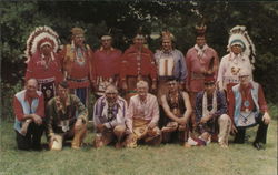 Oklahoma Masonic Indian Degree Team Postcard