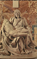 Michelangelo's Pieta 1964 NY Worlds Fair Postcard Postcard Postcard