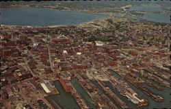 Aerial View Portland, ME Postcard Postcard Postcard