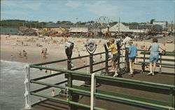 Ocean Pier Old Orchard Beach, ME Postcard Postcard Postcard