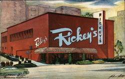 Rickey's Town House Postcard