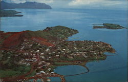 Aerial View of Kaneohe Peninsula Postcard