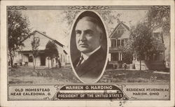 Warren G. Harding Presidents Postcard Postcard