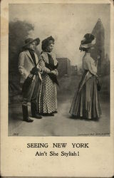 Seeing New York: Ain't She Stylish! Postcard