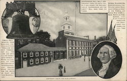 Liberty Bell, Independence Hall Postcard