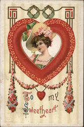 To My Sweetheart Postcard