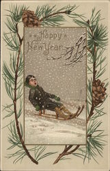 Happy New Year Postcard