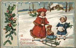 A Mderry Christmas Postcard