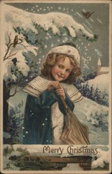 Merry Christmas Children Postcard Postcard