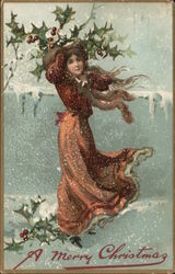 A Merry Christmas Postcard Postcard