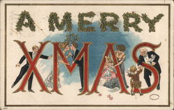 A Merry Xmas Christmas Postcard Postcard