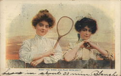 Tennis Ladies Postcard