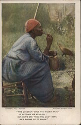 African American Woman Black Americana Postcard Postcard