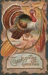 Thanksgiving Greeting Postcard Postcard