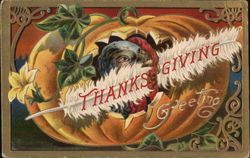 Thanksgiving Greeting Turkeys Postcard Postcard