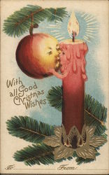 With All Good Christmas Wishes Postcard