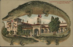 S549 Alligator Border Entrance to Hotel Ponce de Leon St. Augustine, FL Postcard Postcard Postcard