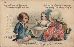 Wishing You a Merry Christmas Ellen Clapsaddle Postcard Postcard