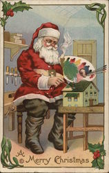 A Merry Christmas Santa Claus Postcard Postcard