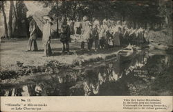 Hiawatha at Minnetonka on Lake Chautaugua Native Americana Postcard Postcard