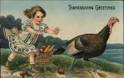 Thanksgiving Greetings Postcard