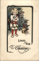 Loads of Fun For Your Christmas Children Postcard Postcard