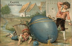 Easter Greetings Postcard