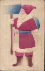 Airbrushed Santa Postcard