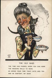 THE OLD MAID Postcard